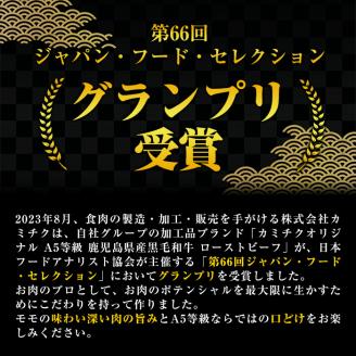 A0-08 ＜5等級＞鹿児島県産黒毛和牛ローストビーフ(250g・専用ソース付き) ふるさと納税 伊佐市 特産品 鹿児島 九州産 牛肉 国産 贈り物 冷凍 冷凍便 【お肉の直売所 伊佐店】