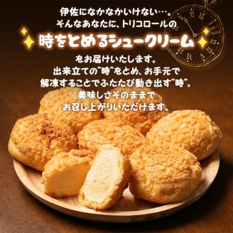 isa246 伊佐銘菓！トリコロールのシュークリーム＜クッキー生地＞(7個) お菓子 洋菓子 スイーツ おやつ 冷凍 冷凍便 家族団欒 【ケーキハウストリコロール】