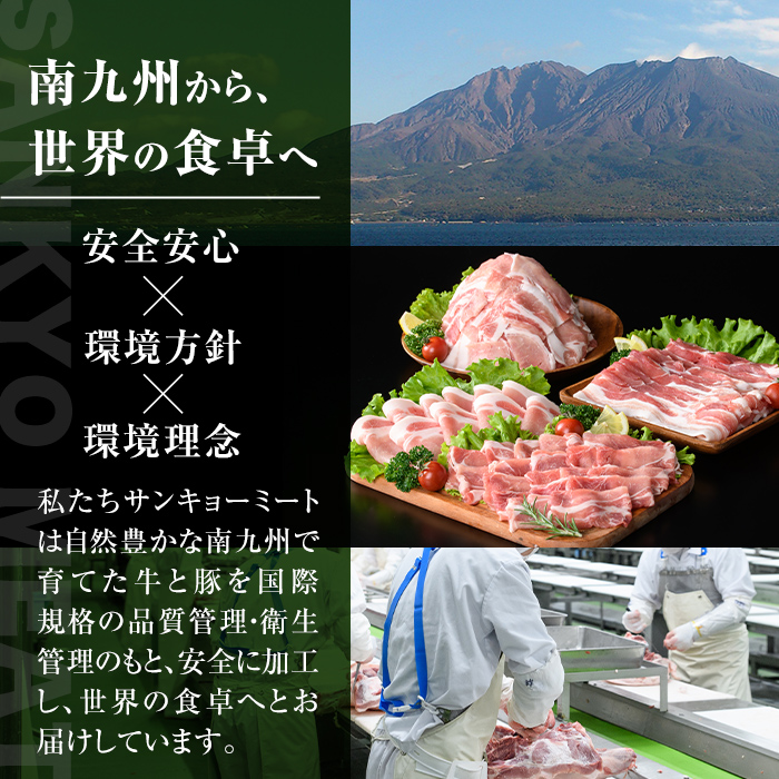 isa427 九州産 豚肉切り落とし (合計2.4kg・300g×8P) 国産 真空包装 真空パック ファスナー 小分け 切落とし ぶたにく 豚 肉 冷凍【サンキョーミート株式会社】
