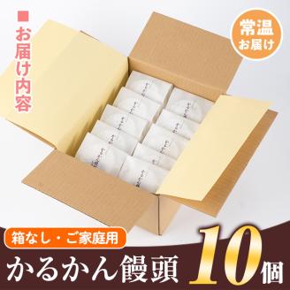 isa440 ご家庭用かるかん饅頭(10個) ふるさと納税 伊佐市 特産品 和菓子 まんじゅう お菓子 鹿児島 伝統菓子 銘菓 軽羹 セット 贈り物 ご進物 プレゼント 贈答【新富大生堂】