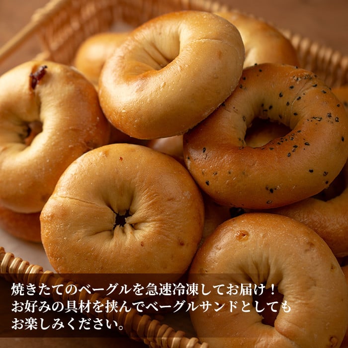 isa140 ＜予約受付中！2026年2月中に発送予定＞ベーグル詰め合わせ(8種各2個・計16個) ふるさと納税 伊佐市 特産品 パン 国産 焼きたて 急速冷凍 ベーグル チョコ キャラメル ごま チーズ ミックスフルーツ 8種 セット 詰合せ 【工房あけぼの】