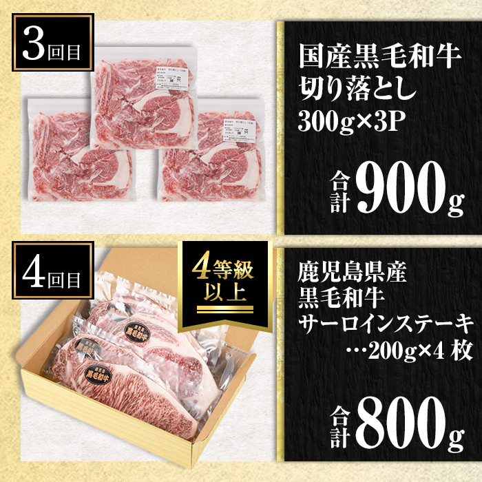 isa693 【定期便9回】13KING定期便(合計13kg) 肉 牛肉 豚肉 切り落とし スライス ステーキ リブロース サーロイン ヒレ ロース すき焼き とんかつ 生姜焼き 冷凍 【サンキョーミート株式会社】