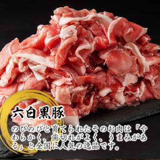 isa267 鹿児島県産黒豚切り落とし(計2.5kg・250g×10P) 精肉 小分け 切落とし 料理 パック 国産 薄切り 豚肉 九州産 冷凍 【増元精肉店】