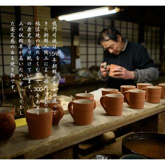 a691 姶良市の伝統工芸品「龍門司焼」リム皿(6寸皿・直径約18cm) 【龍門司焼企業組合】: 姶良市ANAのふるさと納税