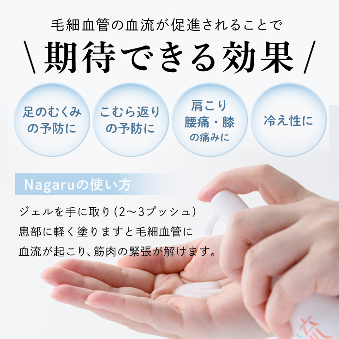 a1010 リカバリー流 (Nagaru) ジェル100g(計3本)【スペースE】姶良市 化粧品 リカバリー マッサージ むくみ 冷え