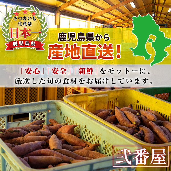 s604 《期間限定》鹿児島県産紅はるか生芋(5kg) 鹿児島 お芋 生芋 べにはるか 紅はるか さつまいも サツマイモ 薩摩芋 焼き芋 おかず スイーツ 【弐番屋】