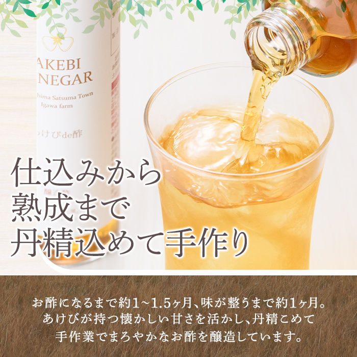 s756 あけびde酢(500ml×1本) 鹿児島県 国産 ジュース ドリンク お酢 酢 フルーツ酢 飲むお酢 飲む酢 健康酢 ビネガー ギフト 贈答 プレゼント 【薩摩ビネガー】