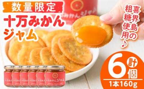 s517 ≪毎月数量限定≫十万温州みかんジャム(計6個・1個160g) 鹿児島 国産 九州産 フルーツ 柑橘 ミカン 蜜柑 調味料【田野農園】