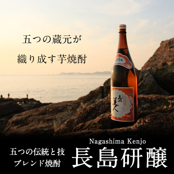 本格焼酎　さつま島美人・島娘セット（1,800mlの2本入り）定期便　全6回_nagashima-1269