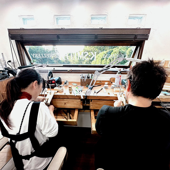 世界に一つの18金ペアリング制作体験チケット（2名様分） _k-smith-7157