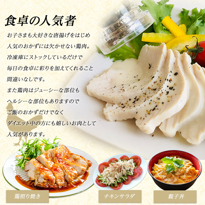 若鶏 ささみ 4kg（2kg×2袋）パック 鹿児島県産【まつぼっくり】_matu-7203