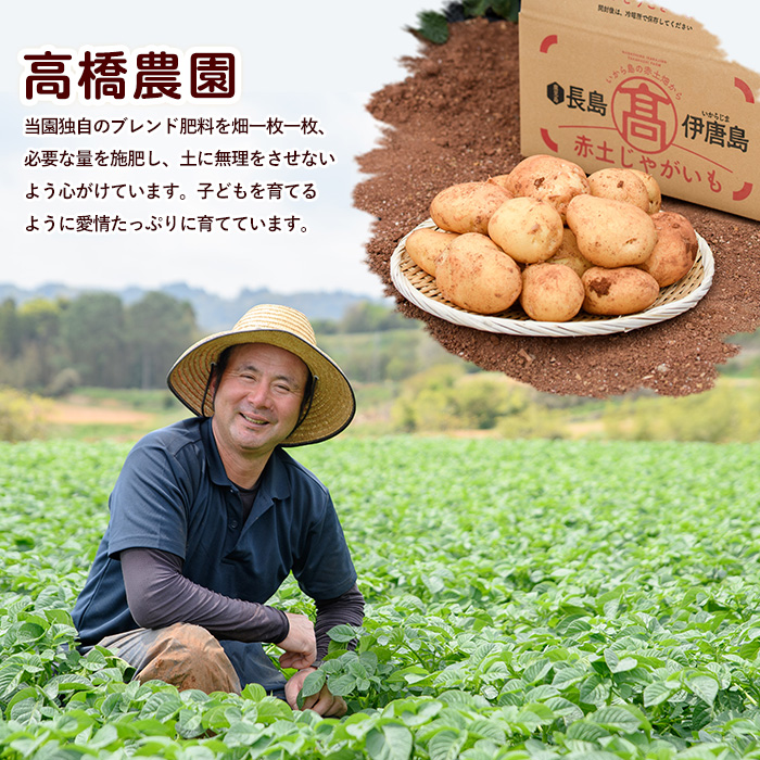 《早春:2月中旬より発送》いから島産赤土じゃがいも10kg【高橋農園】takahashi-7310