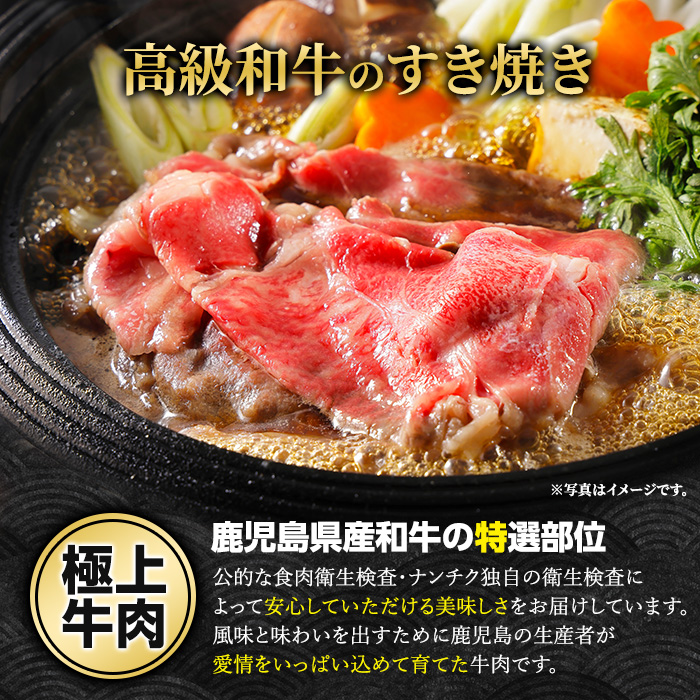 鹿児島県産 黒毛和牛 食べ比べ（ カタロース ・ モモ ） (計600g・各300g)【ナンチク】_nanchiku-7256