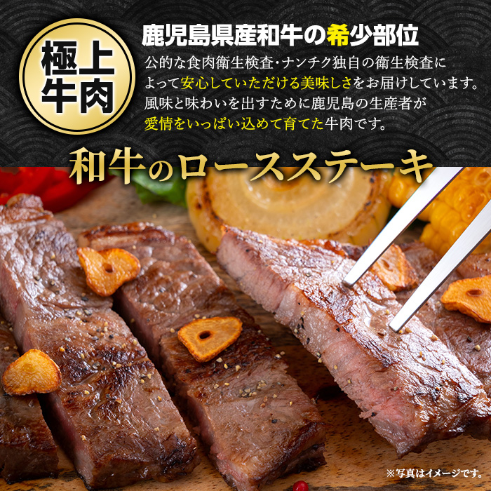 鹿児島県産 黒毛和牛 ロースステーキ と モモ スライス (計700g・ロース ステーキ 200g×2P モモスライス 300g)【ナンチク】_nanchiku-7257