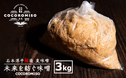未来を紡ぐ味噌　3kg入り【石元淳平醸造】_cocoro-6038