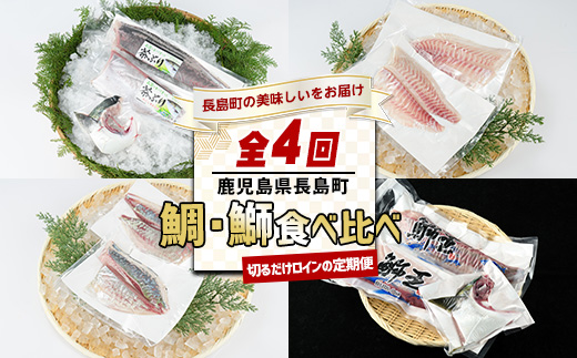 ＜定期便・毎月発送全4回＞ 長島町自慢のお魚定期便(ロイン) 全4回_nagashima-1515