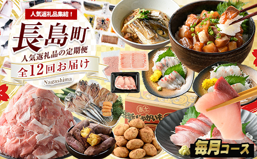《毎月発送全12回》全事業者 長島町スペシャル定期便 _nagashima-1536