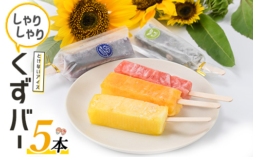 とけないアイス「しゃりしゃりくずバー」(5本)【レガーレ・ワキタ】_waki-7337