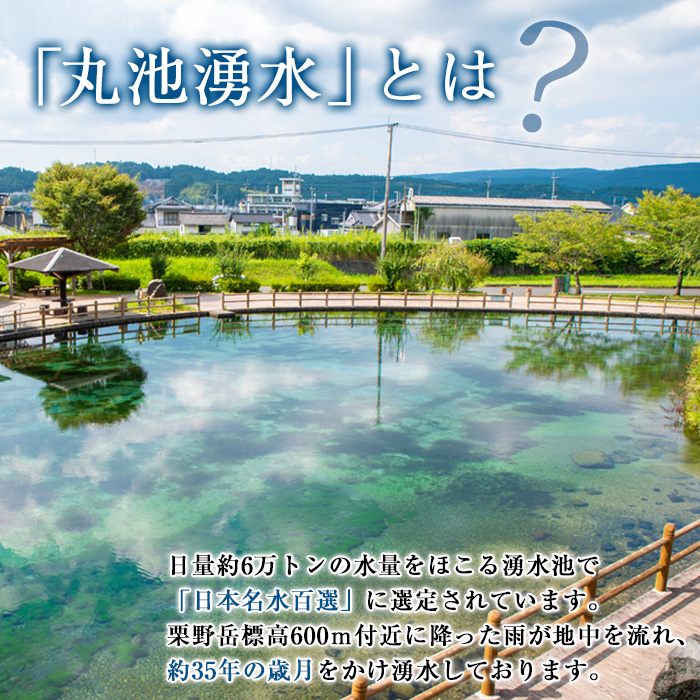 y148 日本名水百選の天然水「丸池湧水」ペットボトル(500ml×40本・計20L) 国産 九州産 鹿児島県産 水 みず 飲料水 名水 湧き水 湧水 500ml 常温 常温保存 ミネラルウォーター 軟水 シリカ水 シリカ サルフェート 【栗太郎館】