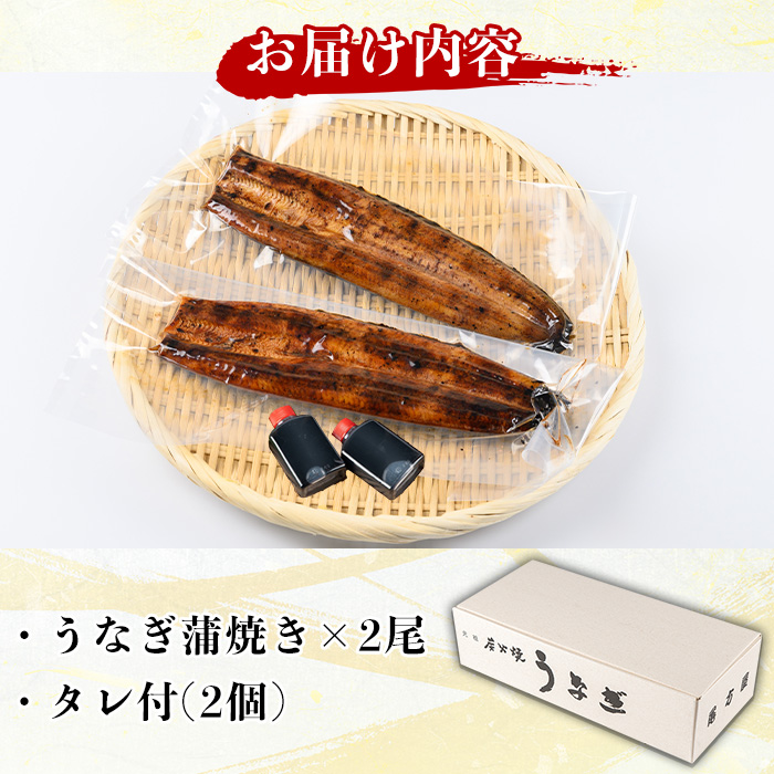 y135 国産！うなぎ蒲焼き(2尾・タレ付き) 国産 九州産 鹿児島県 宮崎県 鰻 ウナギ unagi うな重 うな丼 ひつまぶし うなじゅう 蒲焼 かばやき 無頭 魚 魚介類 土用 丑の日 タレ タレ付 おかず 惣菜 冷蔵 特産品 お土産 ギフト プレゼント ご贈答 真空パック 湯煎 レンジ 簡単調理 【尾方屋】