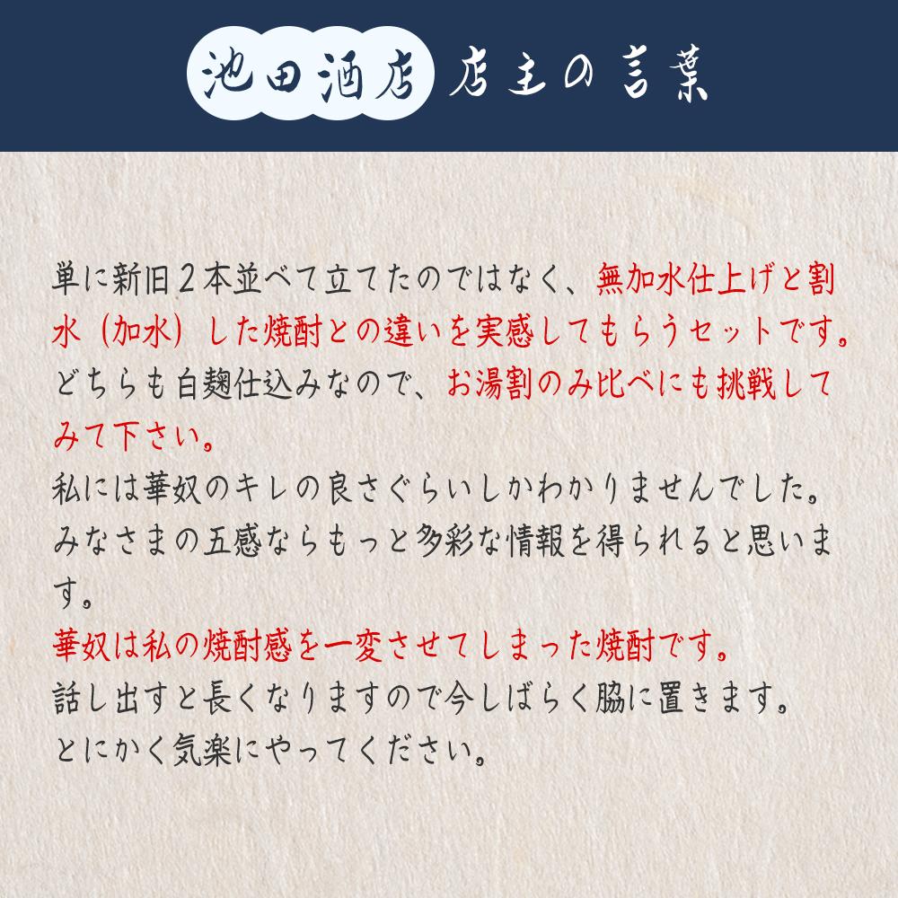 太久保酒造　新旧焼酎２本セット（1800ml）
