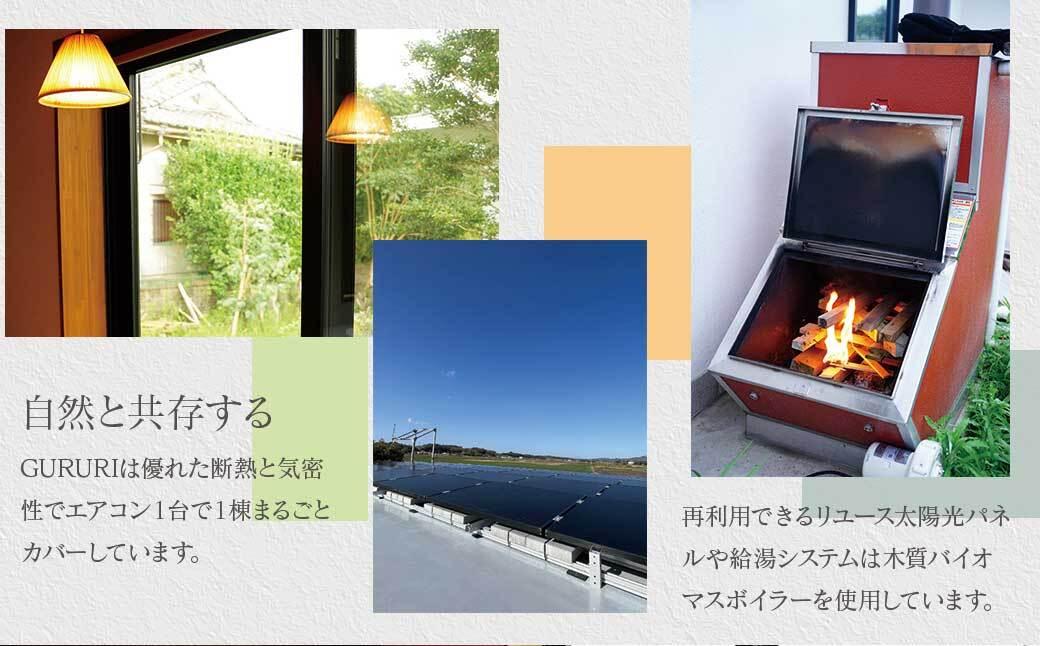 体験型宿泊施設 circular village hostel GURURI ペア宿泊券