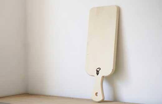 匠の技「銀杏まな板西郷型（取手付）」