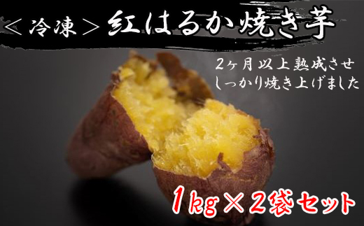 【1週間以内発送】鹿児島県産 紅はるかの冷凍焼きいも 1kg×2袋 | 野菜類 じゃがいも・サツマイモ サツマイモ 食品 冷凍 加工品 人気 フルーツ 果物 くだもの 焼きいも 鹿児島県産 紅はるか 旬 甘い スイーツ 自然食品 無添加 おやつ 秋 冬 健康 栄養 プレゼント ギフト 産地直送 鹿児島県 大崎町 F607　　