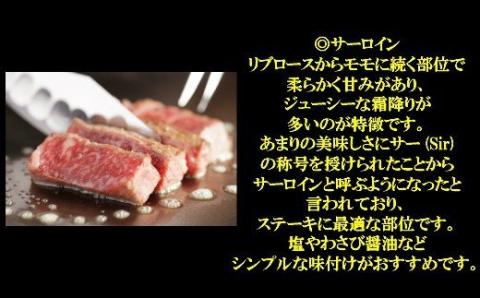 №4013-1 鹿児島県産黒毛和牛サーロインステーキ(A4ランク以上)