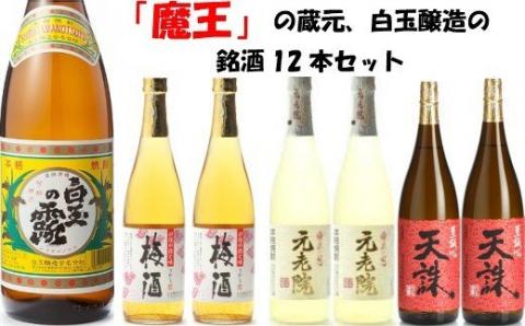№8001-1【魔王の蔵元】白玉醸造の銘酒12本セット