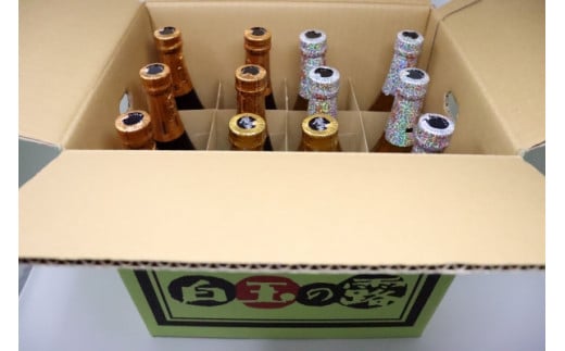 【数量限定】No.5062-1　白玉醸造　【魔王・白玉の露・元老院】焼酎 12本セット（4合瓶）