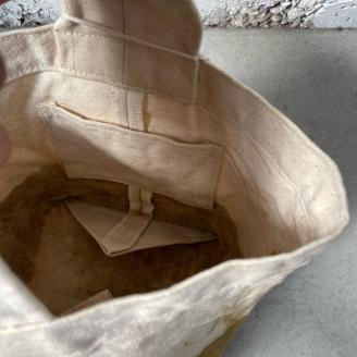 No.1359-Ｂ 鹿児島名産品で染めた帆布バッグ（小）《Ｂ：さつま芋》