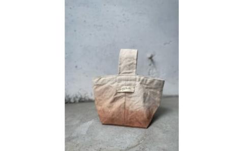 No.1359-Ａ 鹿児島名産品で染めた帆布バッグ（小）《Ａ：肉桂（ニッケ》
