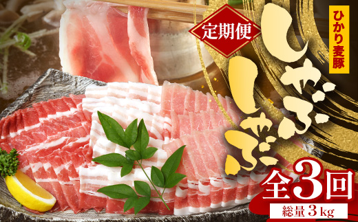 《先行受付～2026年1月中旬より順次発送～》【定期便全3回】鹿児島県産 ひかり麦豚 しゃぶしゃぶ 食べ比べセット 約1kg（200g×5パック） トレーなし 冷凍 HM-14 | 肉 お肉 にく 豚肉 ロース 肩ロース バラ肉 スライス 真空冷凍 産地直送 新鮮 小分け 甘み 産地直送 鹿児島県 南大隅町 ひかり麦豚直売所