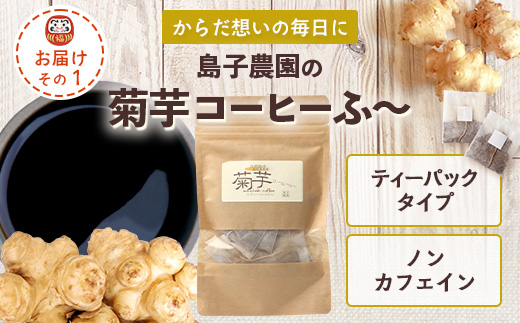 【HAPPY 福袋】白菊芋まるごと満喫３種セット SK-15-fb｜ コーヒー 菊芋 白色菊芋 コーヒー パウダー 菊芋せんべ ノンカフェイン 野菜茶 きくいも お茶 焙煎 ギフト グルメ 鹿児島県 南大隅町 島子農園 福袋