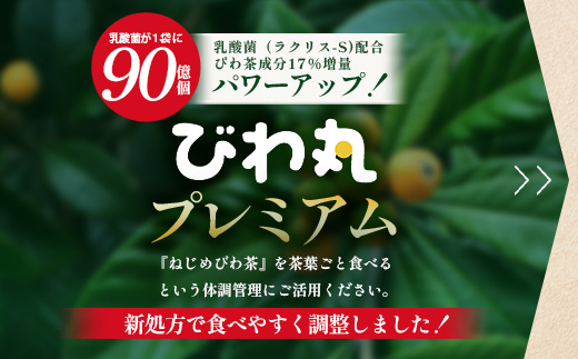 【定期便 全12回】≪12ヶ月連続で毎月お届け≫ びわ丸プレミアム ≪1回あたり(120粒入×1袋) ≫  健康補助食品 びわ茶含有加工食品  TO-12-NP| 国産 びわ茶 びわの葉 サプリメント 乳酸菌 ノンカフェイン ポリフェノール ネコポス 鹿児島県 南大隅町 十津川農場
