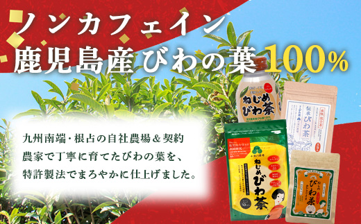【福袋】ねじめびわ茶うれしい満喫セット（５種）化粧箱入 TO-20-FB| ねじめ びわ茶 ボトル缶 国産 大容量 トルマリン石 焙煎 健康茶 お茶 煮だし 飲みやすい 香ばしい おいしい びわの葉 福袋 セット 飲み比べ 鹿児島県 南大隅町 十津川農場