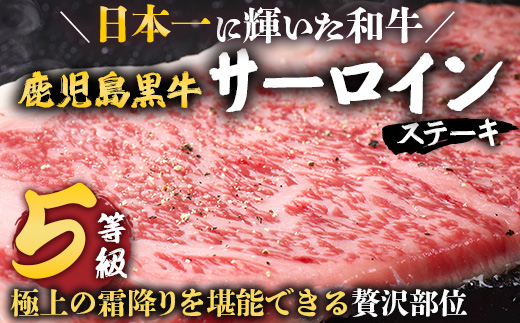 【鹿児島黒牛】サーロインステーキ 1kg JA-402 | 国産 国産牛 鹿児島県 牛肉 黒牛 黒毛和牛 和牛 サーロイン ステーキ 冷凍 南大隅町 JA鹿児島きもつき