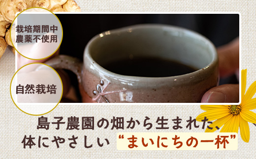 自然栽培で育てた ノンカフェインの菊芋コーヒー【３袋】SK-406｜コーヒー 菊芋 ノンカフェイン 野菜茶 きくいも お茶 焙煎 ギフト グルメ お取り寄せ 南大隅町