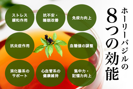 ホーリーバジル茶（30g×1個） BF-8｜ホーリーバジル 茶 ハーブティー リラックス ボタニカノン BOTANICANON ケミカルフリー 鹿児島県 南大隅町 ボタニカルファクトリー