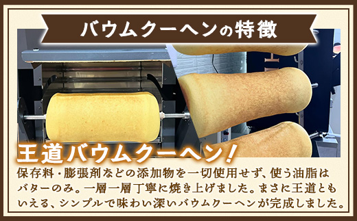 バウムクーヘン ＜プレーン＞直径約15cm SH-711 │ バウムクーヘン バームクーヘン スイーツ ケーキ 焼き菓子 洋菓子 お菓子 おかし おやつ デザート プレゼント 贈り物 ギフト 常温 鹿児島県 南大隅町 31℃LINE花子