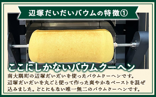 バウムクーヘン  ≪極≫ 辺塚だいだい 直径約15cm SH-713 │バウムクーヘン バームクーヘン スイーツ ケーキ 辺塚 へつかだいだい 柑橘 焼き菓子 洋菓子 お菓子 おかし おやつ デザート プレゼント 贈り物 ギフト 常温 鹿児島県 南大隅町 31℃LINE花子