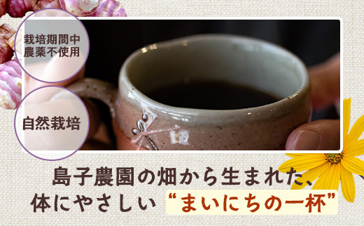 紫菊芋コーヒー ふ～ 1袋（3g×15P）SK-6｜ コーヒー 菊芋 紫菊芋 ティーパック ノンカフェイン 野菜茶 きくいも お茶 焙煎 ギフト グルメ お取り寄せ 鹿児島県 南大隅町 島子農園