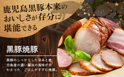 南州農場 黒豚ギフトA　5種約710g NS-512｜肉 お肉 豚肉 豚 にく ぶた かごしま黒豚 ベーコン ソーセージ ハム 焼豚 冷蔵 小分け 鹿児島県 南大隅町 南州農場