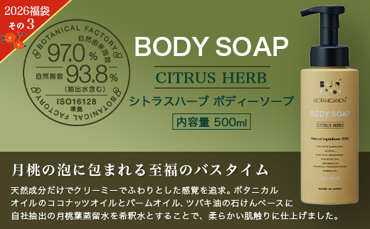 【福袋】泡・ソープセット（４種）BF-13-FB｜ボディソープ スキンケア ソープ シャンプー トリートメント ヘアケア 福袋 セット ボタニカノン BOTANICANON ケミカルフリー 鹿児島県 南大隅町 ボタニカルファクトリー