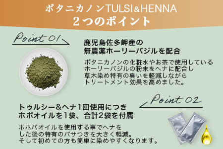トゥルシー&ヘナ ナチュラルブラウン(染毛料)ホホバオイル付き BF-6｜ヘナ 染毛料 ナチュラルブラウン ヘアケア 髪 頭皮 キューティクル ボタニカノン BOTANICANON ケミカルフリー 鹿児島県 南大隅町 ボタニカルファクトリー