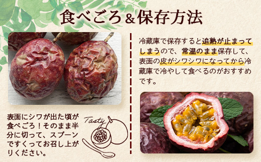 【2026年・先行予約】【訳あり品】家庭用パッションフルーツ1kg ( 約11～12個 )濱田農園 HB-707