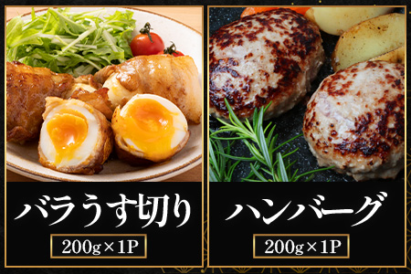 鹿児島県産 ☆＼＼ ひかり麦豚 バラエティーセット ／／☆ しゃぶ肉/ロース肉/バラ肉/ハンバーグ/メンチカツ/餃子 HM-13 | 肉 お肉 にく 豚肉 ロース 衣付き 真空冷凍 新鮮 小分け 産地直送 鹿児島県 南大隅町