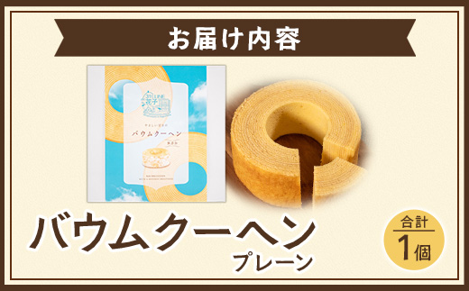バウムクーヘン ＜プレーン＞直径約15cm SH-711 │ バウムクーヘン バームクーヘン スイーツ ケーキ 焼き菓子 洋菓子 お菓子 おかし おやつ デザート プレゼント 贈り物 ギフト 常温 鹿児島県 南大隅町 31℃LINE花子