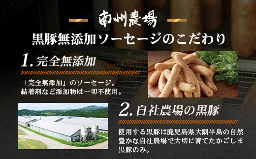 鹿児島県産 ノン・アッドソーセージ詰合せA 合計約600g NS-8 | 肉 お肉 豚肉 ぶた 豚 ブタ 黒豚 ソーセージ おかず おつまみ 国産 冷凍 ギフト 鹿児島県 南大隅町 南州農場